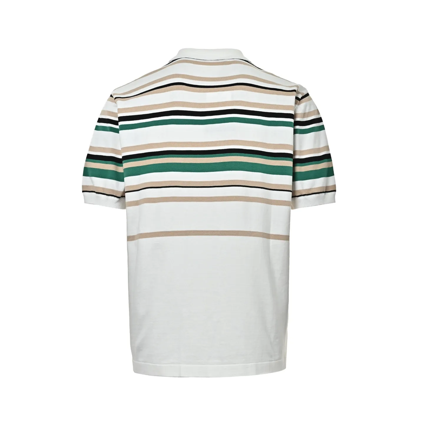 Louis Vuitton/Louis Vuitton leather label striped Polo short sleeves
